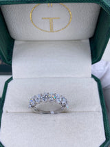 Diamond Half Eternity RIng 2.50 Carat White Gold 14K