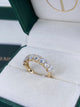 Diamond Half Eternity Ring 2.38 Carat Yellow Gold 14K