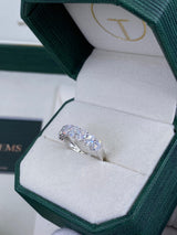 Diamond Stackable Ring 2.01 Carat White Gold 14K