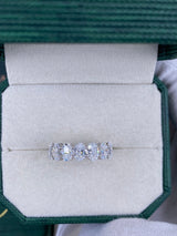 Diamond Band Ring 2.8 ct White Gold