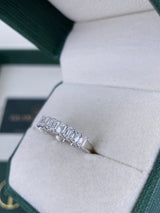 Diamond Half Eternity Ring 1.50 Carat White Gold 14K