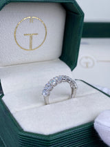 Diamond Stackable Ring 2.45 Carat White Gold 14K