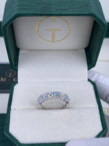 Diamond Band Ring 2.4 ct White Gold