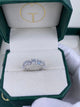 Diamond 7 Stone Ring 2.62 Carat White Gold 14K