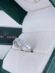 Diamond Half Eternity Ring 1.66 Carat White Gold 14K