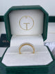Diamond Half Eternity Ring 1.08 Carat Yellow Gold 14K