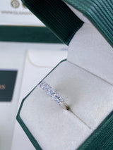 Diamond Half Eternity Ring 1.57 Carat White Gold 14K