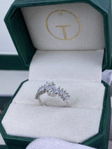 Diamond Band Ring 1.8 ct White Gold