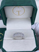Diamond Half Eternity Ring 1.33 Carat White Gold 14K