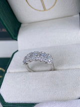 Diamond Band Ring 1.3 ct White Gold