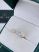 Diamond Two Stone Ring 1.45 Carat Yellow Gold 14K