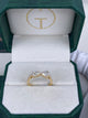 Diamond Two Stone Ring 1.45 Carat Yellow Gold 14K