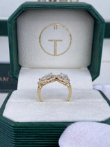 Diamond Two Stone Ring 1.76 Carat White Gold