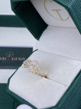 Diamond Two Stone Ring 1.76 Carat White Gold