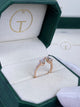 Diamond Open Ring 1.26 Carat Rose Gold 14K