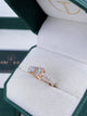 Diamond Open Ring 1.26 Carat Rose Gold 14K