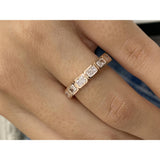 Diamond Band Ring 0.8 ct Yellow Gold