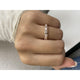Diamond Half Eternity Ring 0.84 Carat Yellow Gold 14K