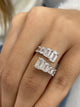Diamond Open Band Ring 2.9 ct White Gold