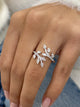 Diamond Cluster Ring 0.6 ct White Gold