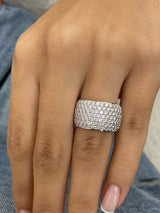 Diamond Band Ring 1.8 ct White Gold