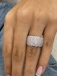 Diamond Band Ring 1.8 ct White Gold