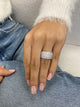 Diamond Dome Ring 1.89 Carat White Gold 14K