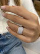 Diamond Dome Ring 1.89 Carat White Gold 14K