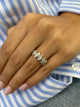 Diamond 5 Stone Ring 1.07 Carat White Gold 14K