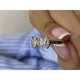 Diamond 5 Stone Ring 1.07 Carat White Gold 14K