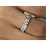 Diamond Band Ring 2.1 ct White Gold