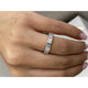 Diamond Half Eternity Ring 0.84 Carat White Gold 14K