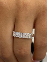 Diamond Band Ring 1.3 ct White Gold