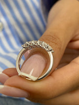 Diamond Stackable RIng 1.32 Carat White Gold 14K