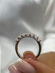 Diamond 7 Stone Ring 1.07 Carat White Gold 14K
