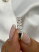 Diamond 7 Stone Ring 1.07 Carat White Gold 14K
