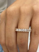 Diamond Half Eternity Band 1.61 Carat Yellow Gold 14K