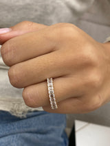 Diamond Half Eternity Band 1.61 Carat Yellow Gold 14K