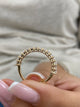 Diamond Half Eternity Band 1.61 Carat Yellow Gold 14K