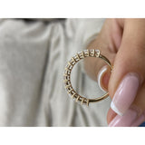 Diamond Half Eternity Band 1.61 Carat Yellow Gold 14K