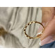 Diamond Half Eternity Ring 0.40 Carat Yellow Gold 14K