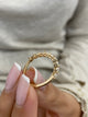 Diamond Half Eternity Band 0.45 Carat Yellow Gold 14K