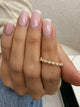 Diamond Half Eternity Band 0.45 Carat Yellow Gold 14K
