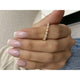 Diamond Half Eternity Band 0.45 Carat Yellow Gold 14K