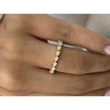 Diamond Band Ring 0.4 ct Yellow Gold