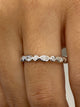 Diamond Band Ring 0.3 ct White Gold
