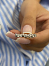 Diamond Half Eternity Band 0.30 Carat White Gold 14K