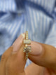 Diamond Solitaire Open Ring 0.55 Carat Yellow Gold 14K