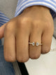Diamond Open Ring 0.5 ct Yellow Gold