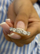 Diamond 5 Stones Ring 1.20 Carat White Gold 14K